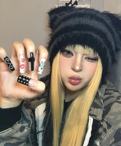 [TXT Soobin & Beomgyu Worn] LMC Teddy Fluffy Beanie