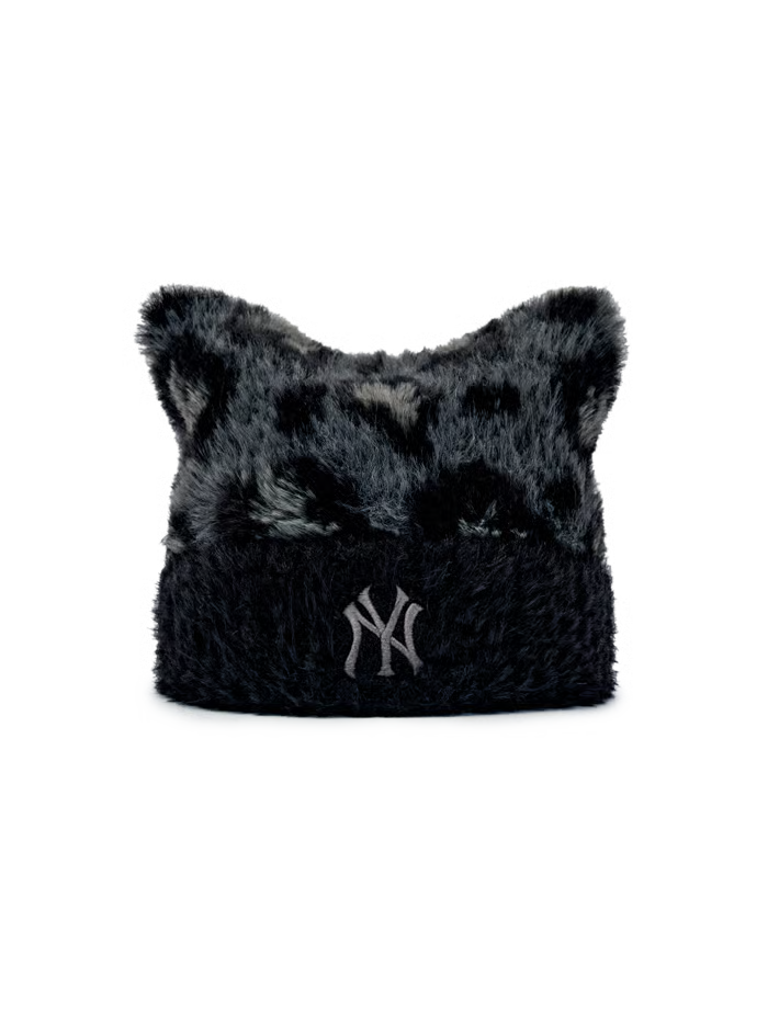 [RESCENE X MLB] 26FW Leopard Meow Beanie