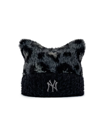 [RESCENE X MLB] 26FW Leopard Meow Beanie
