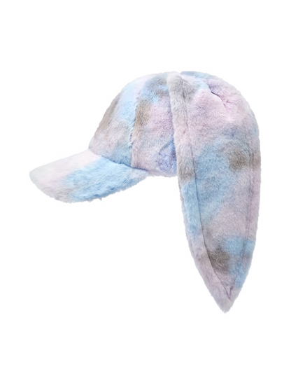 [RESCENE X MLB] 26FW Bunny Colorful Fur Unstructured Ball Cap