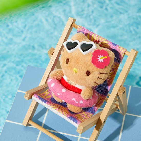 [Olive Young x Sanrio] 10x10 Plush Keyring (Tanning Sanrio Characters)