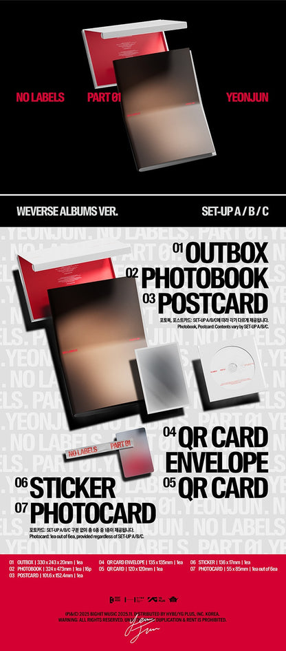 TOMORROW X TOGETHER 'NO LABELS: PART 01' Album