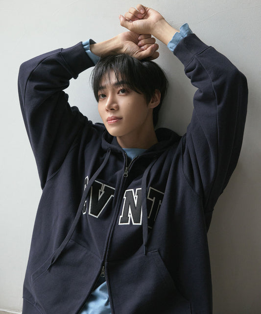 COVERNAT [Worn by Chu Young-woo] CVNT Hooded Zip-up Dark Navy