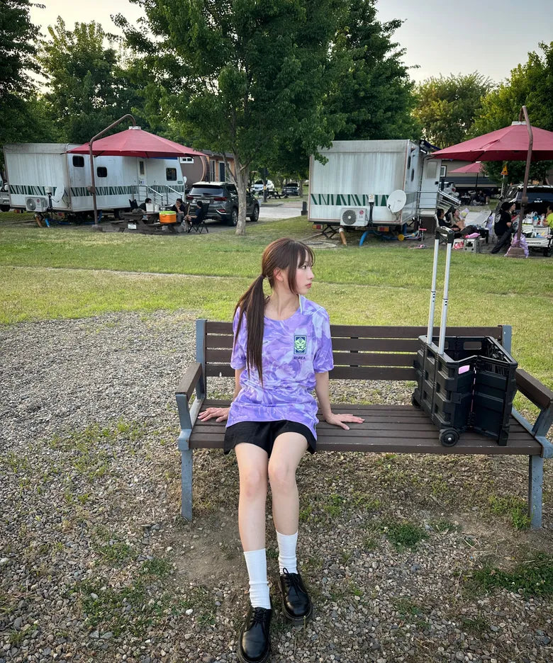 [Aespa Karina worn] NIKE South Korea 2026 Stadium Away Dri-FIT Soccer Replica Jersey M - Space Purple:Amethyst Tint
