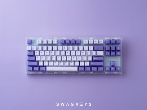 SWAGKEYS Transition Lite Mechanical Keyboard (Purple/White)