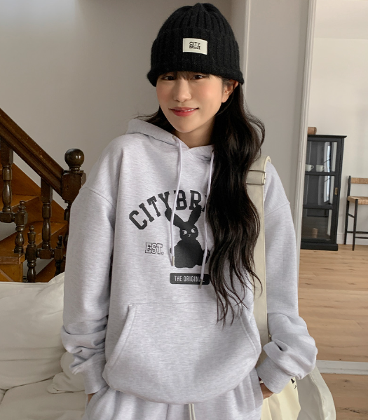 Citybreeze × NCT City Fluffy Graphic Hoodie 4BNY295 CITYBREEZE]UNISEX☆CITY FLUFFY GRAPHIC HOODIE