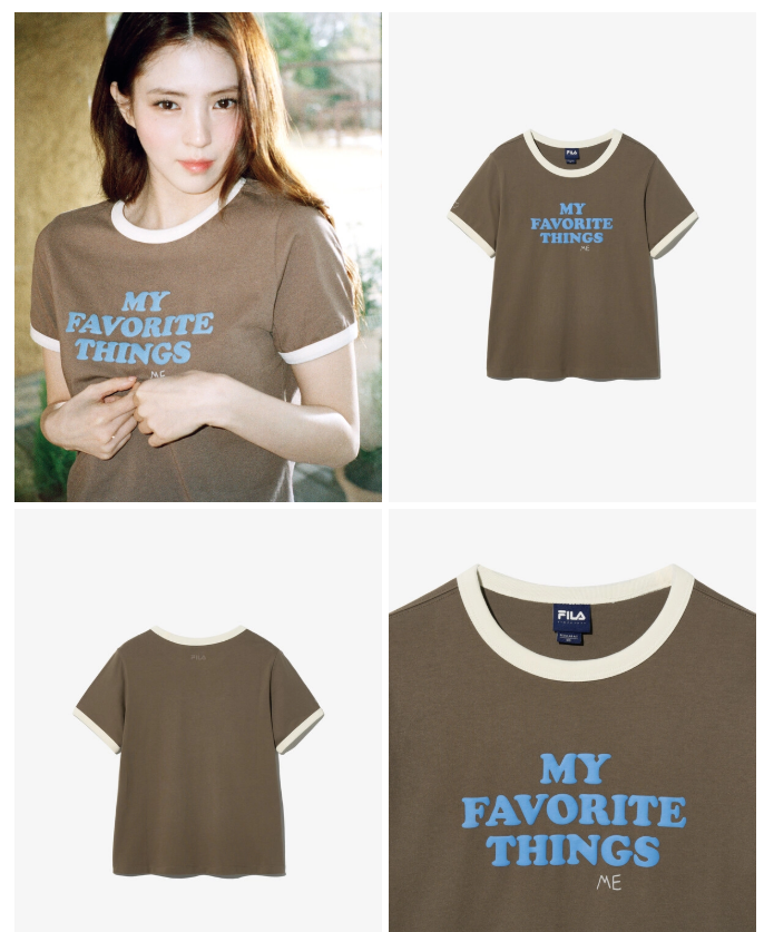 [Kiiikiii and Han So Hee Pick] Fila MY Ringer T-shirt