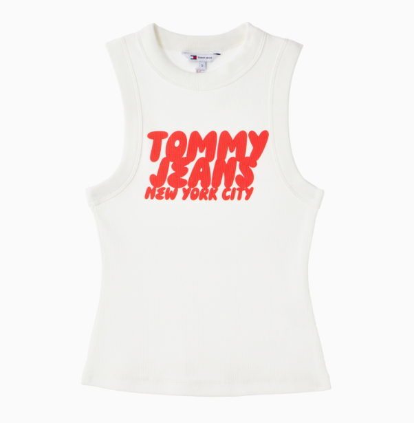 [Ive Wonyoung Pick] Tommy Jeans Stretch Bubble Tank Top