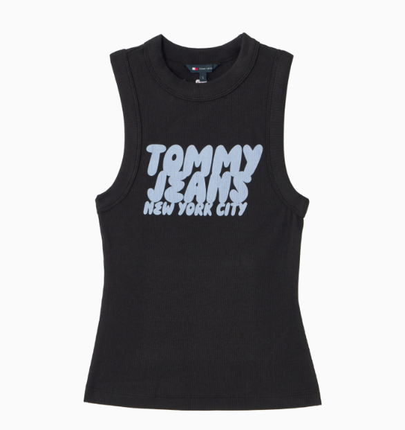 [Ive Wonyoung Pick] Tommy Jeans Stretch Bubble Tank Top