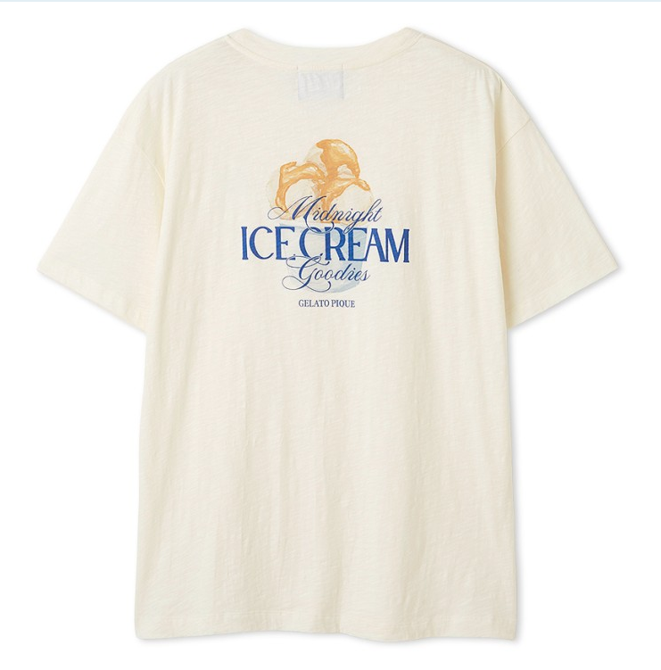 [Lesserafim Kazuha Pick] Gelato Pique Ice Cream Big T-Shirt