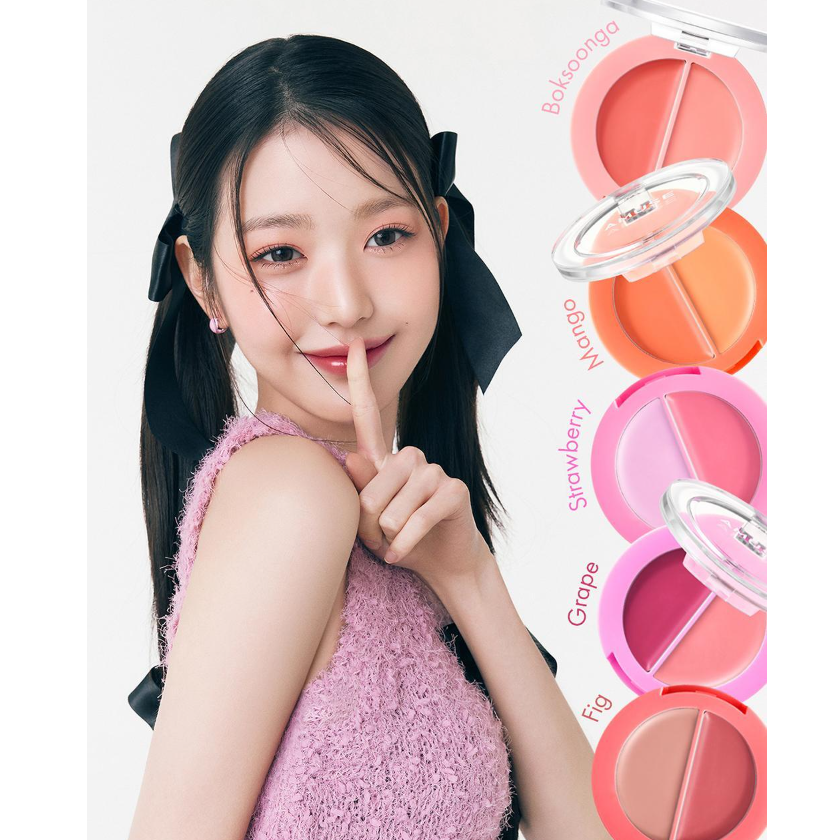 [Ive Wonyoung Pick]  Amuse Lip and Cheek Healthy Balm