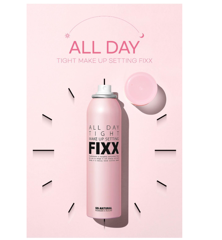 [Tanning My Melody] So Natural All Day Tight Makeup Setting Fixer 120ml Double Plan (+Luggage Tag)