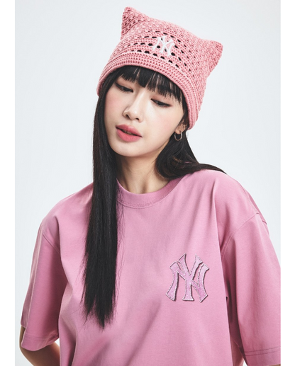 MLB Crochet Meow Beanie New York Yankees
