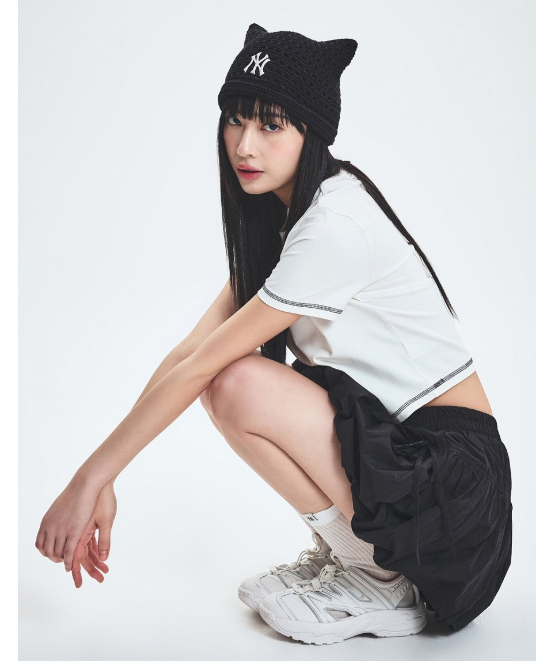 ■MLB Korea■ Crochet Meow Beanie NY Black 3ABNB0153-50BKS MLB KOREA Crochet Meow Beanie New York Yankees, Black | eBay