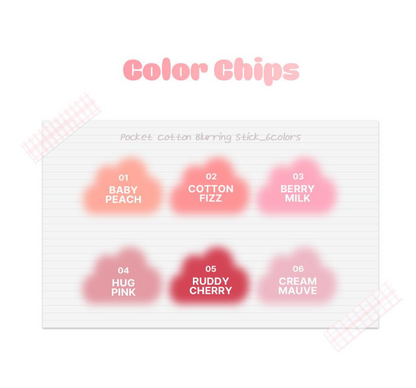 [Hearts to Hearts Pick] 2AN  Pocket Cotton Blurring Stick