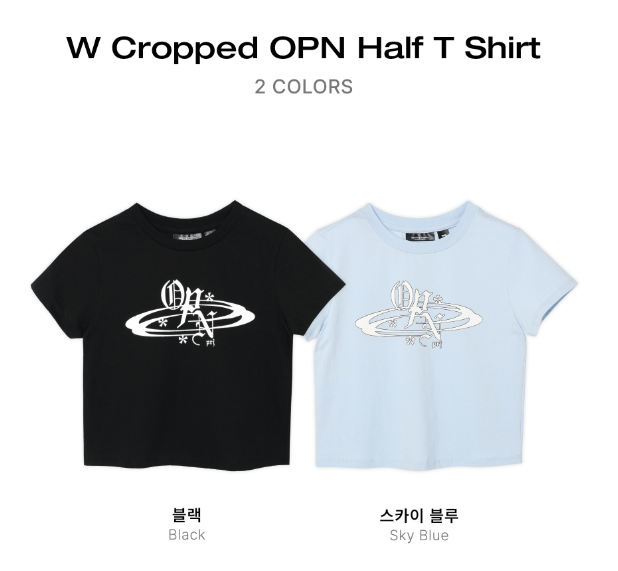 【Opening Project】IVEレイ着用♪W Cropped Symbol Tシャツ 条件付き数量限定トレカ付き！☆IVE レイ 着用！！【OPENING