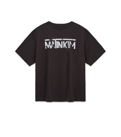 [Aespa Ningning Pick] Matin Kim Hangeul Logo Big Archive Top -Charcoal