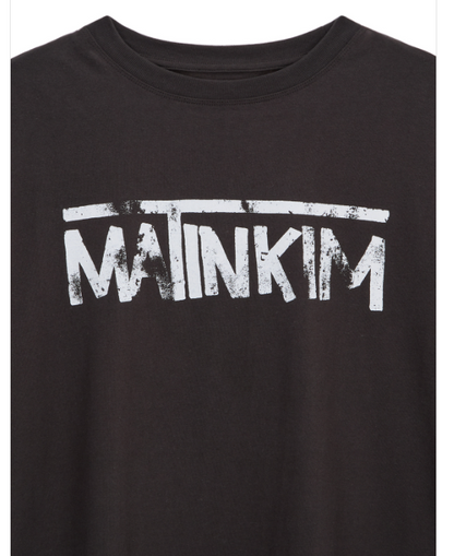 [Aespa Ningning Pick] Matin Kim Hangeul Logo Big Archive Top -Charcoal