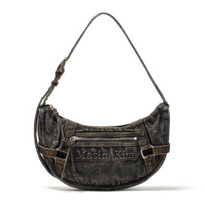[Twice Jihyo Pick] Matin Kim Matin Washed Denim Mini Hobo Bag