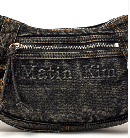 [Twice Jihyo Pick] Matin Kim Matin Washed Denim Mini Hobo Bag
