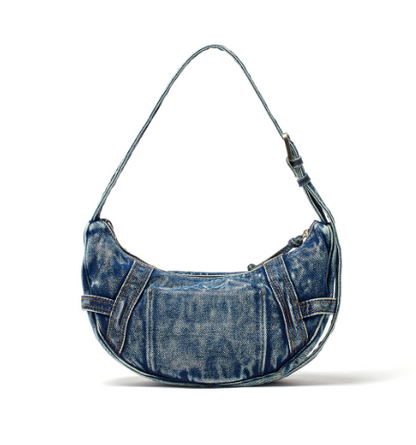 [Twice Jihyo Pick] Matin Kim Matin Washed Denim Mini Hobo Bag