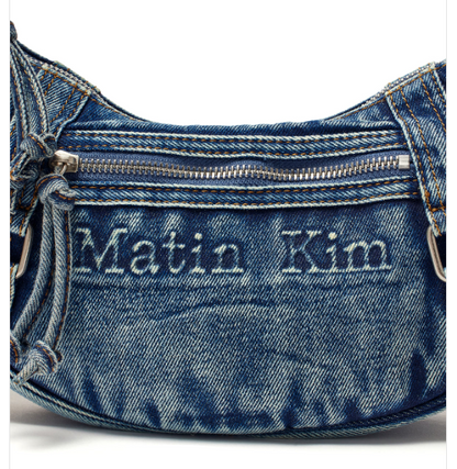 [Twice Jihyo Pick] Matin Kim Matin Washed Denim Mini Hobo Bag