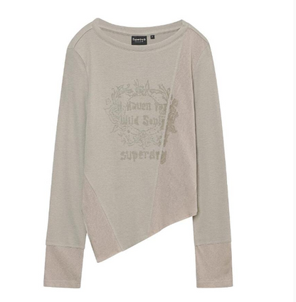 Illit X Superdry W Cut Off Vintage Lettering T-Shirt