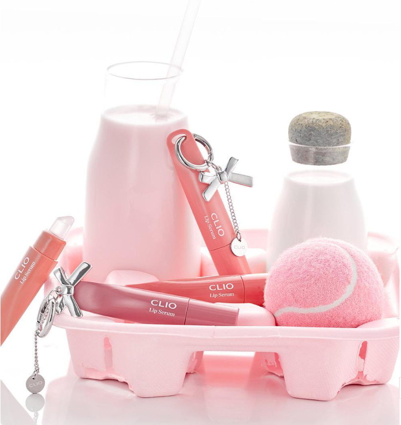 Ive Yujin X Clio Glaze Lip Serum 8g (+ ribbon keyring)