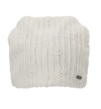 Khaki Point Flower Beanie