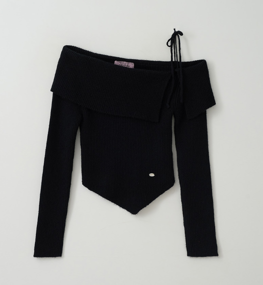 [Ive Wonyoung Worn] RolaRola Mahair Wool Blended Off Shoulder Knit