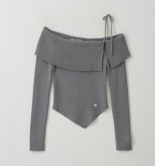 [Ive Wonyoung Worn] RolaRola Mahair Wool Blended Off Shoulder Knit