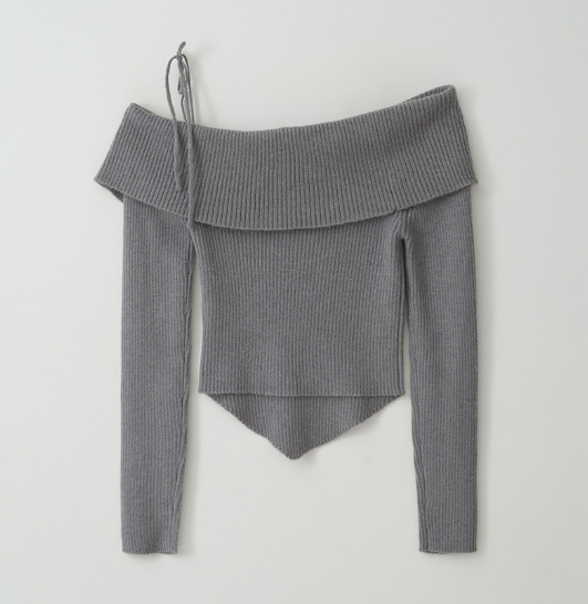 [Ive Wonyoung Worn] RolaRola Mahair Wool Blended Off Shoulder Knit