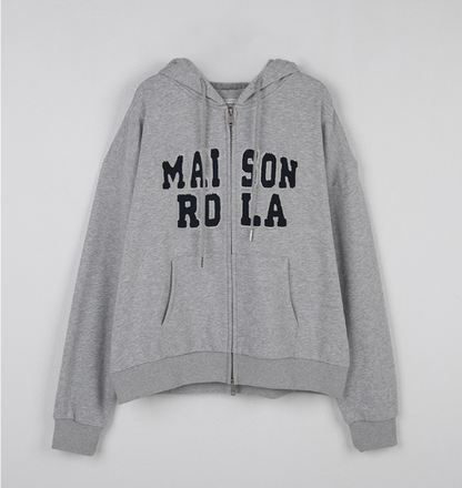[Ive Wonyoung Worn] RolaRola Maison De Rola Embroidery Hood Zip-Up