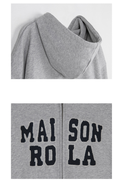 [Ive Wonyoung Worn] RolaRola Maison De Rola Embroidery Hood Zip-Up