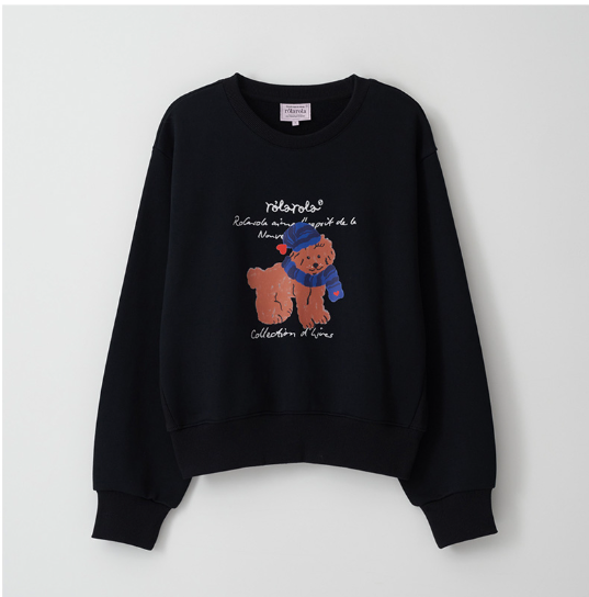 [Ive Wonyoung Worn] RolaRola Beanie Puppy Sweatshirt