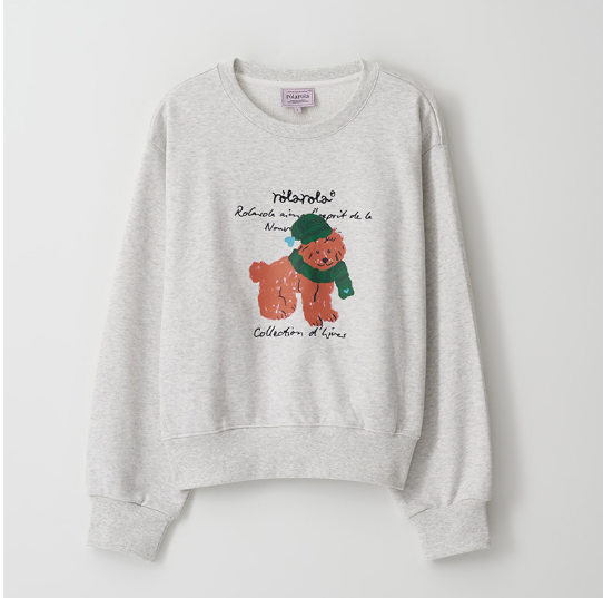 [Ive Wonyoung Worn] RolaRola Beanie Puppy Sweatshirt