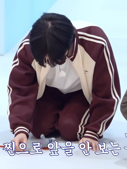 [TXT Beomgyu Worn] 1993 Studio Piping Track Pique Zip-Up