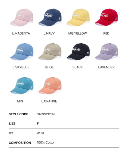 [Karina Pick] 25FW MLB Jelly Unstructured Ball Cap LA Dodgers