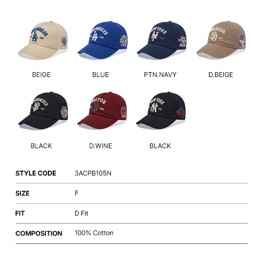 [Karina Pick] 25FW MLB Cooperstown Patch Unstructured Ball Cap San Diego Padres