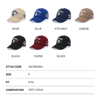 [Karina Pick] 25FW MLB Cooperstown Patch Unstructured Ball Cap San Diego Padres