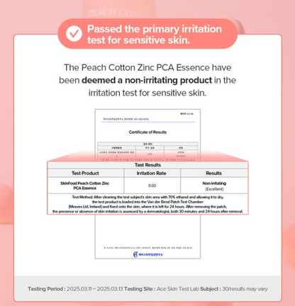 SkinFood Peach Cotton Zinc PCA Essence 50ml