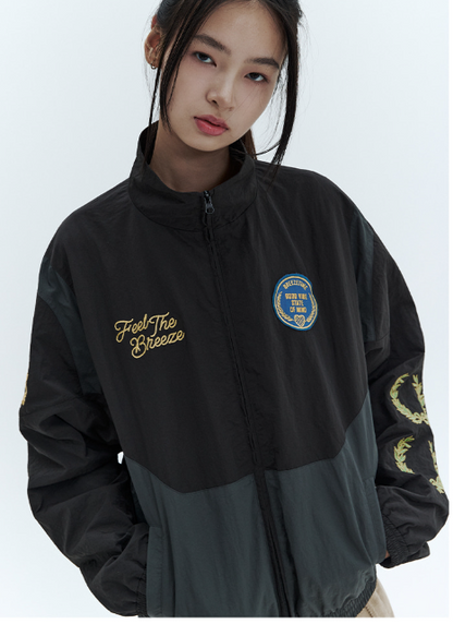 [Nct Doyoung Pick]25FW Citybreeze Laurel Track Zip-Up Jacket- Charcoal