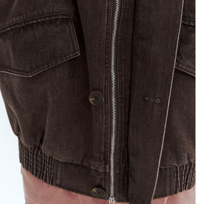 [Nct Doyoung Pick]25FW Citybreeze Denim Pocket Jumper- Brown