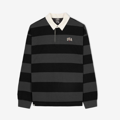 [IU Worn] New Balance UNI USA Classic Striped Rugby T-Shirt