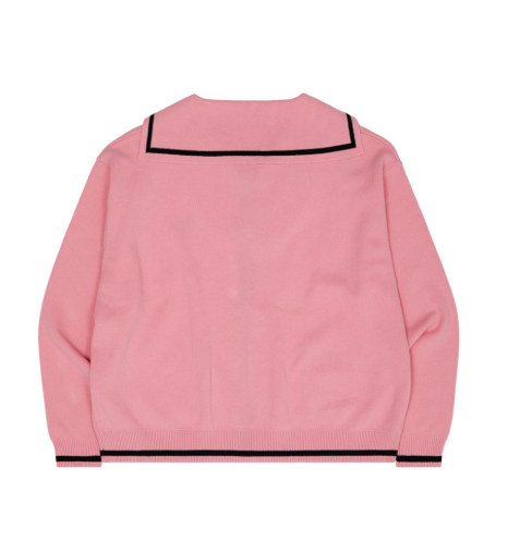 [NCT WISH Sakuya Worn] Wai Kei Marine Zip-Up Cardigan Pink