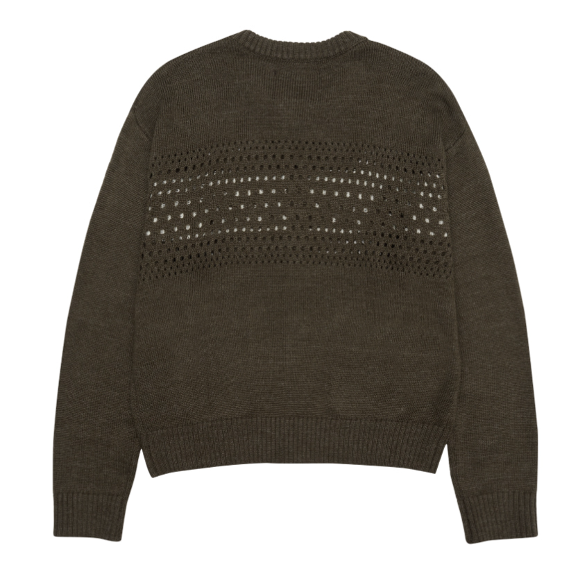 [Qwer Pick] 25FW Ames Punched Cardigan Brown