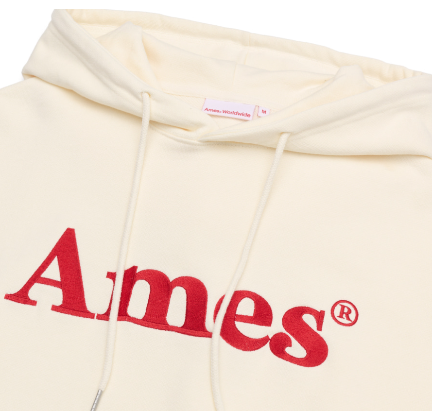 [Qwer Pick] 25FW Ames Basic Logo Hoodie Cream