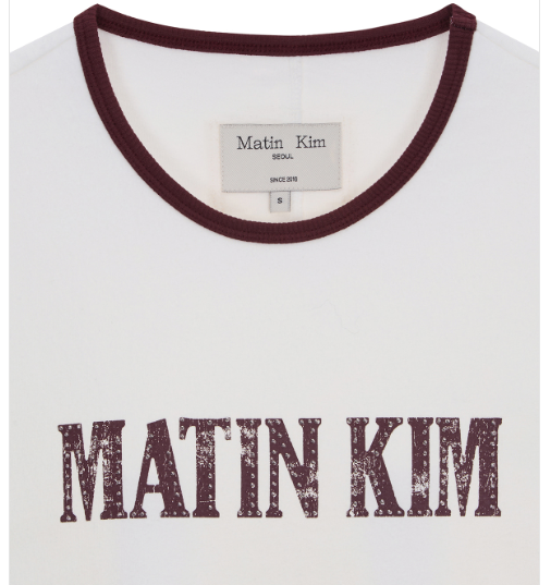 [Aespa Ningning Worn] Matin Kim Stud Logo Ringer Top