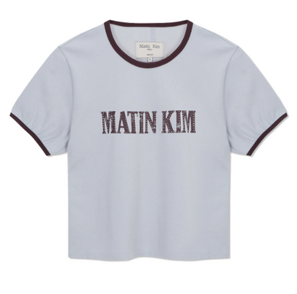 [Aespa Ningning Worn] Matin Kim Stud Logo Ringer Top