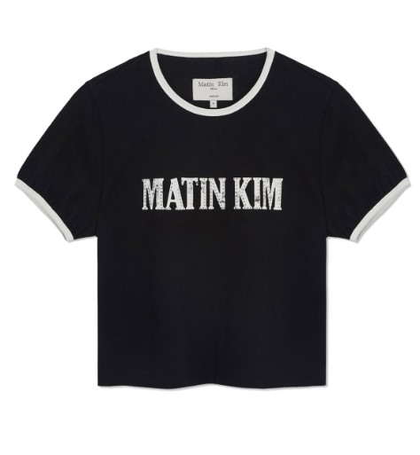 [Aespa Ningning Worn] Matin Kim Stud Logo Ringer Top